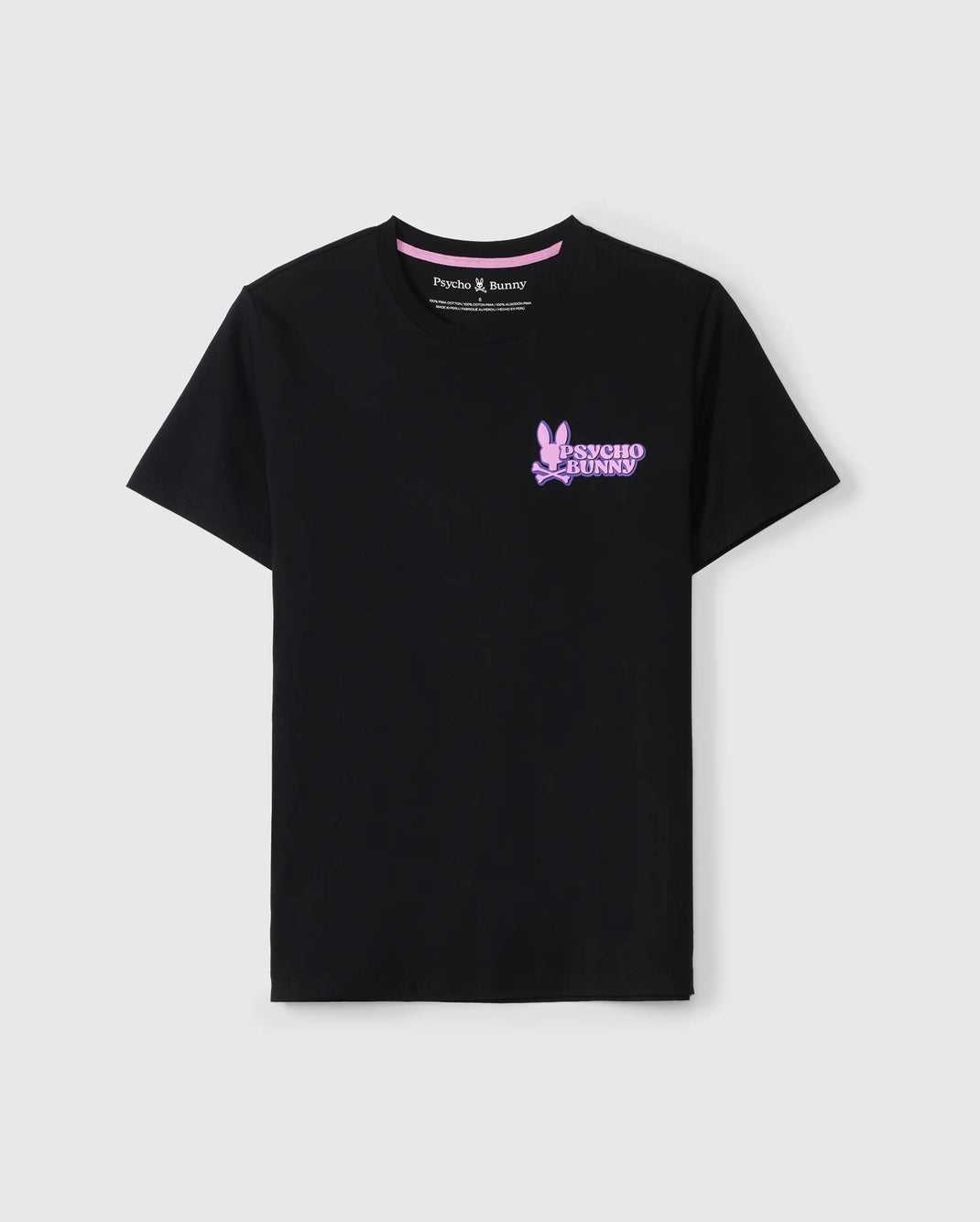 Tees Psycho Bunny Redland Graphic Tee Noir Homme | OEB-68055265